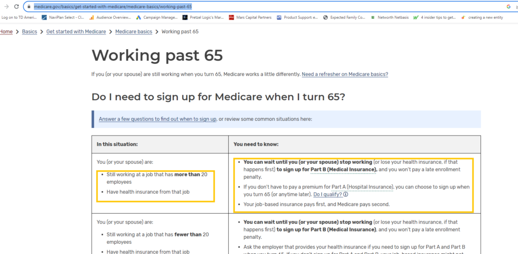 Do I Have To Sign Up For Medicare At 65